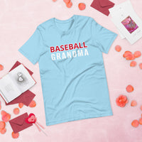 Unisex t-shirt feels soft and lightweight "BASEBALL GRANDMA"