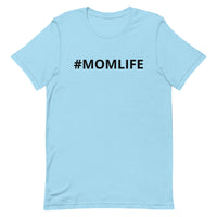 100% Cotton Short Sleeve Jersey T-Shirt "#MOMLIFE"