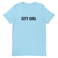 Unisex t-shirt feels soft and lightweight "CITY GIRL"