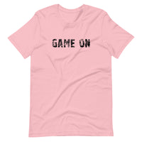 Unisex t-shirt feels soft and lightweight, with the right amount of stretch "GAME ON"