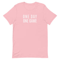 Lightweight cotton t-shirt   "ONE DAY ONE GAME"