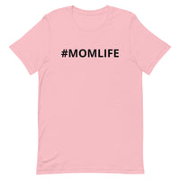 100% Cotton Short Sleeve Jersey T-Shirt "#MOMLIFE"