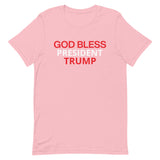 Unisex t-shirt feels soft and lightweight "GOD BLESS TRUMP"