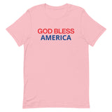 Unisex t-shirt feels soft and lightweight "GOD BLESS AMERICA"