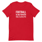 Lightweight cotton t-shirt  "FOOTBALL IS MY FAVORITE SEASON"