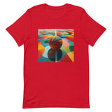 Unisex t-shirt feels soft and lightweight "COLORFUL BASKETBALL"