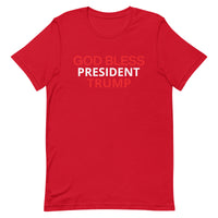 Unisex t-shirt feels soft and lightweight "GOD BLESS TRUMP"