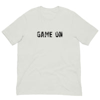 Unisex t-shirt feels soft and lightweight, with the right amount of stretch "GAME ON"