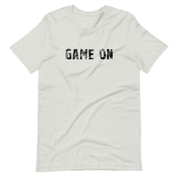 Unisex t-shirt feels soft and lightweight, with the right amount of stretch "GAME ON"