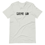 Unisex t-shirt feels soft and lightweight, with the right amount of stretch "GAME ON"