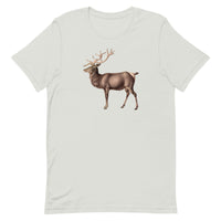 Soft, breathable, cotton t-shirt  "ELK" (additional elk on back collar)