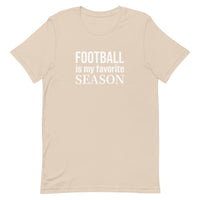 Lightweight cotton t-shirt  "FOOTBALL IS MY FAVORITE SEASON"