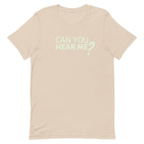 Lightweight cotton t-shirt  "CAN YOU HEAR ME?"