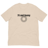 100% Cotton T-Shirt  "70 AND SUNNY"