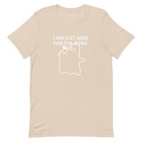 Lightweight cotton t-shirt  "I'M JUST HERE FOR THE BOOS"