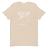 Lightweight cotton t-shirt  "I'M JUST HERE FOR THE BOOS"