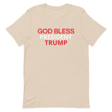 Unisex t-shirt feels soft and lightweight "GOD BLESS TRUMP"