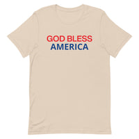 Unisex t-shirt feels soft and lightweight "GOD BLESS AMERICA"