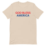 Unisex t-shirt feels soft and lightweight "GOD BLESS AMERICA"