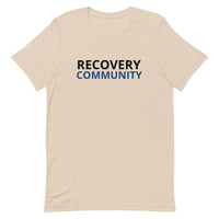 Unisex t-shirt feels soft and lightweight "RECOVERY COMMUNITY"