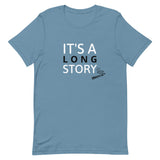 Lightweight cotton t-shirt  "IT'S A LONG STORY"