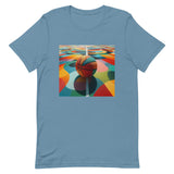 Unisex t-shirt feels soft and lightweight "COLORFUL BASKETBALL"