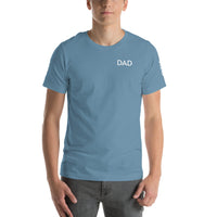 Unisex t-shirt feels soft and lightweight "DAD"