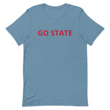 Unisex t-shirt feels soft and lightweight t-shirt  "GO STATE"