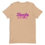 Lightweight cotton t-shirt  "SINGLE AND SASSY"