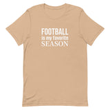 Lightweight cotton t-shirt  "FOOTBALL IS MY FAVORITE SEASON"