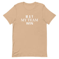 Soft and lightweight t-shirt  "MAY MY TEAM WIN"