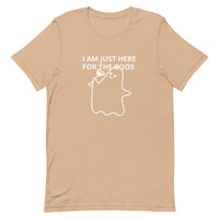 Lightweight cotton t-shirt  "I'M JUST HERE FOR THE BOOS"