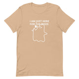 Lightweight cotton t-shirt  "I'M JUST HERE FOR THE BOOS"