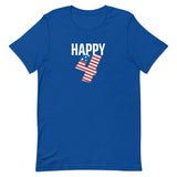 Unisex t-shirt feels soft and lightweight "HAPPY 4th"