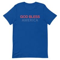 Unisex t-shirt feels soft and lightweight "GOD BLESS AMERICA"