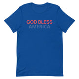 Unisex t-shirt feels soft and lightweight "GOD BLESS AMERICA"