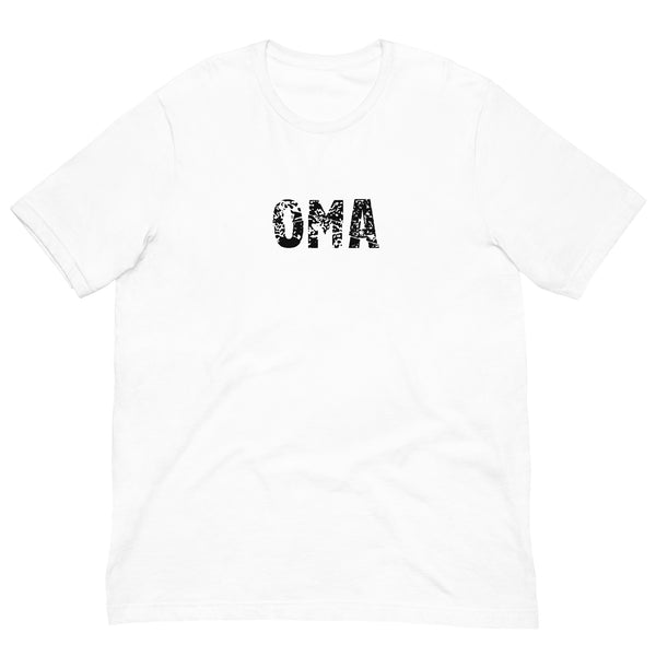 Soft, lightweight unisex t-shirt with just the right amount of stretch. "OMA"