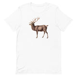 Soft, breathable, cotton t-shirt  "ELK" (additional elk on back collar)