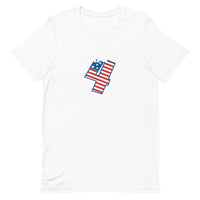 Unisex t-shirt feels soft and lightweight "HAPPY 4th"