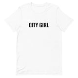 Unisex t-shirt feels soft and lightweight "CITY GIRL"