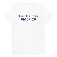 Unisex t-shirt feels soft and lightweight "GOD BLESS AMERICA"