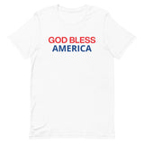 Unisex t-shirt feels soft and lightweight "GOD BLESS AMERICA"