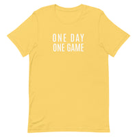 Lightweight cotton t-shirt   "ONE DAY ONE GAME"