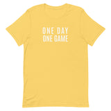 Lightweight cotton t-shirt   "ONE DAY ONE GAME"