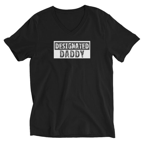 Unisex Short Sleeve V-Neck T-Shirt  "DESIGNATED DADDY"