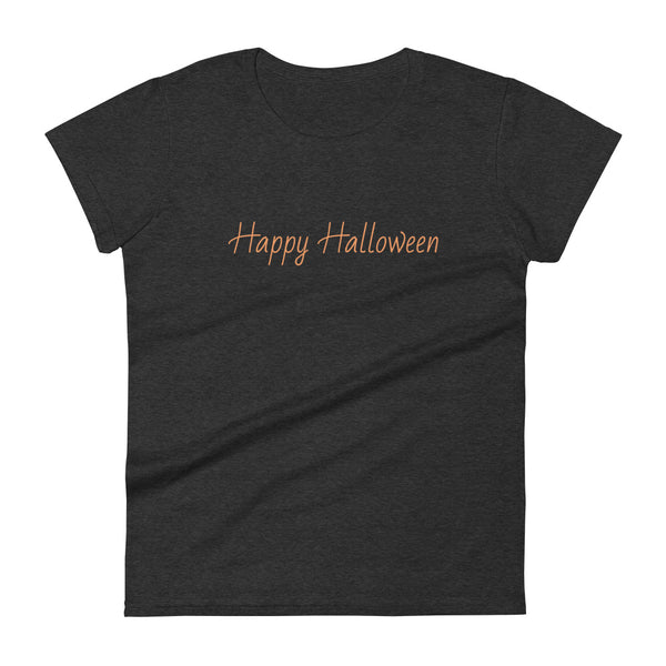 Women's short sleeve t-shirt "Happy Halloween"