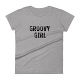 Women's 100% cotton short sleeve t-shirt  "GROOVY GIRL"