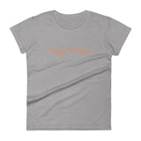 Women's short sleeve t-shirt "Happy Halloween"