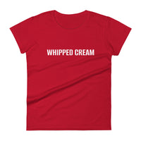 Women's short sleeve t-shirt "WHIPPED CREAM"