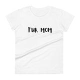 Women's short sleeve classic t-shirt made of 100% jersey knit (cotton)    "FUR MOM"